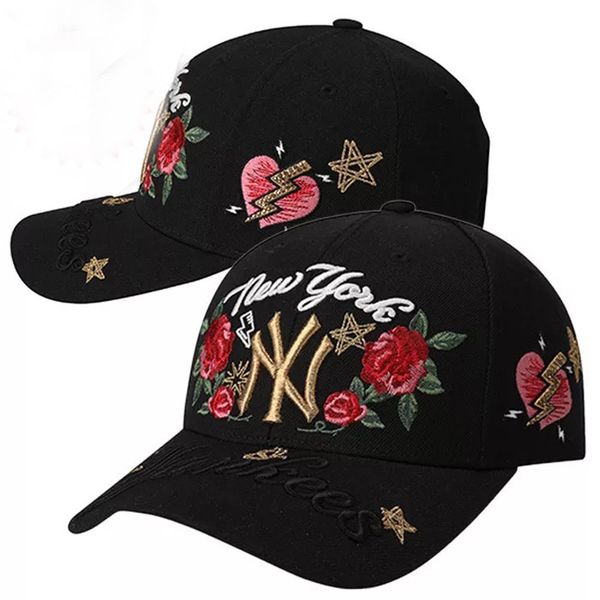 

Черно-белые хип-хоп розы с бейсбольными кепками ручной работы для мужчин и женщин