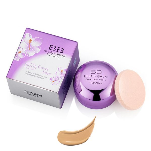 YiLiANGa BB Cremige Concealer mit vollständiger Deckkraft für Augenringe, Sommersprossen, Akne, Nude, feuchtigkeitsspendende Foundation, Concealer, Gesichts-Make-up