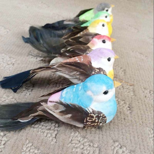 2019 12 4 4cm Decorative Artificial Foam Feather Birds With Clip For Decor Small Bird Decorations Craft Christmas Ornament Hwd06 From Qinyuanstone