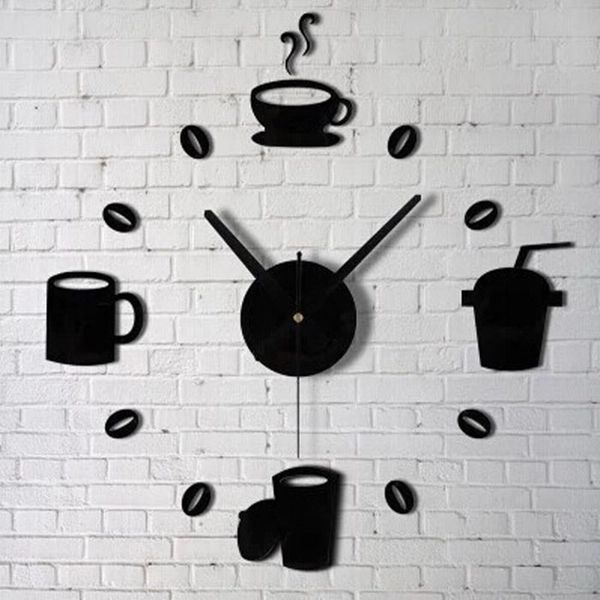 

wholesale-fashion acrylic diy digital wall clock sticker self adhesive interior wall creative decoration clock vb508 p50