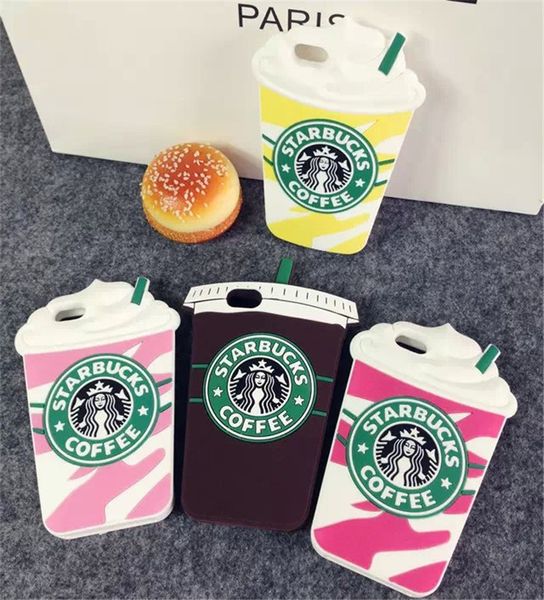 

Горячая 3D мороженое Starbuck кофейная чашка чехол для iPhone 5 5S SE 6 6 S 7 Plus Galaxy S3 S4 S5 S6 S7 edge П