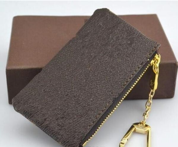 

4 color KEY POUCH Damier leather holds high quality famous classical designer women key holder coin purse small leather goods bag