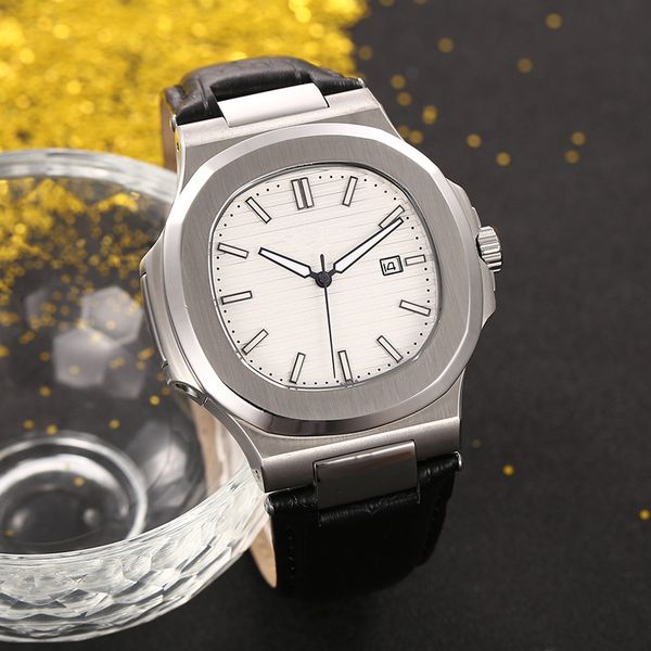 

classic man watch automatic movement luxury watch for man wrist watch stainless steel mechanical watches 001, Slivery;brown