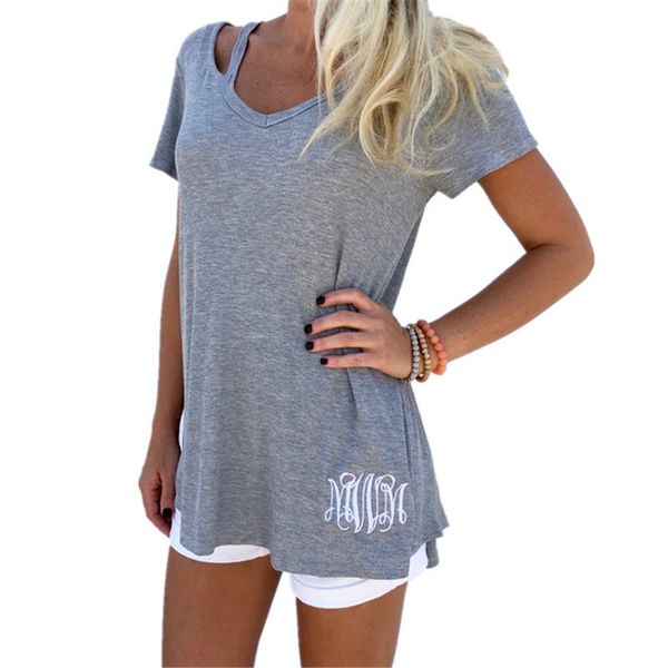 

2017 высокое качество лето ретро женщины с коротким рукавом выдалбливают футболки повседневная v шеи вышивка свободные футболки женщины топы, White