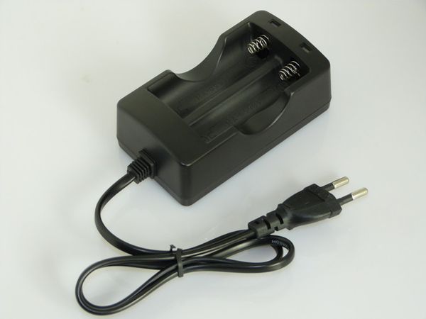 2pcs AC 18650 Dual Rechargeable Battery Charger Li-ion Travel Charger US Plug