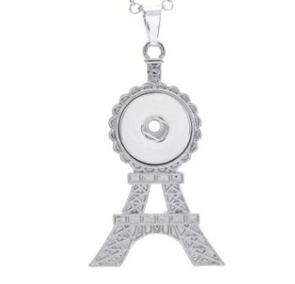 

special design town noosa 10pcs noosa necklace pendant snap button pendant fit 18mm charm diy jewelry accessories drop shipping, Silver