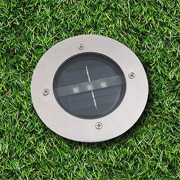 

led solar waterproof light 3 led lighting buried ground underground lights for outdoor fence lamp garden yard path floor light