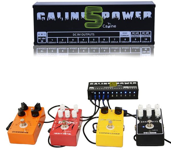 

sell caline cp-05 guitar effect pedals power supply ten isolated outputs (9v, 12v, 18v) voltage protection