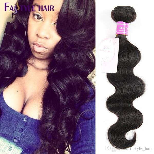 

wholesalefastyle malaysian body wave extensions 5pc/lot natural black unprocessed brazilian peruvian indian virgin human hair bundles