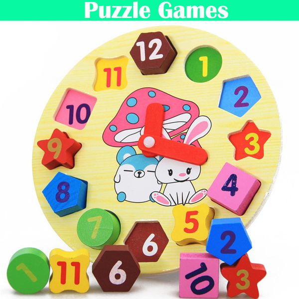 2019 diy kids clock learning education toys fun jigsaw puzzle game for children digital cartoon toys from sandyluo0301 5 03 dhgate com fun education