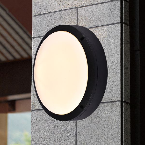 2019 Modern Round Flat Led Light Outside Porch Lights Waterproof Led Ceiling Lamp Indoor Bathroom Lamp Outdoor Garden Lights Ac 85v 265v From Cnmall