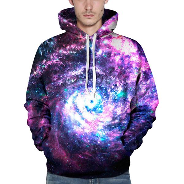 

wholesale-hoody sweatshirt mens hoodies 2016 lush galaxy all over 3d print hoodie punk men sweatshirts hoodies outfits amy442, Black