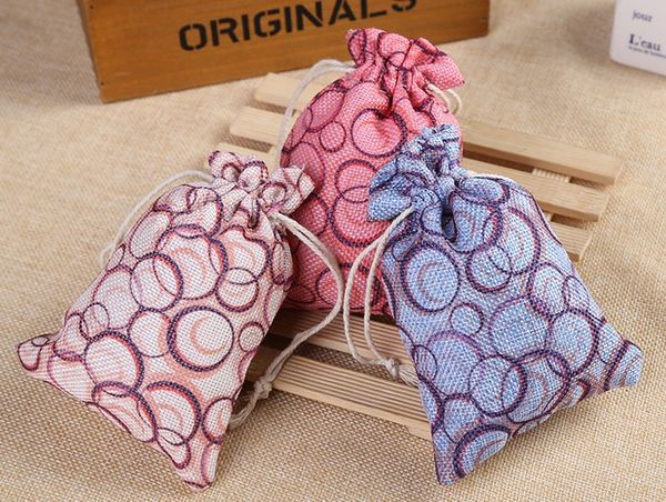 

korean linen jewelry pouches 50pcs lot jewelry bags bubble pattern jewelry cases gift bags jewelry bags 10x14cm, Pink;blue