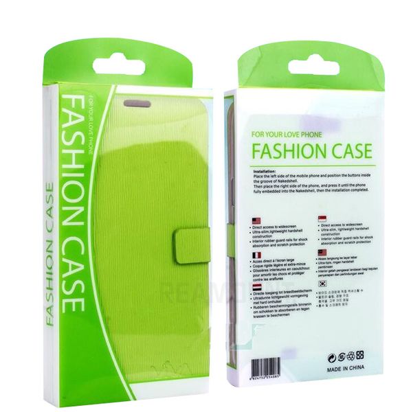 Großhandel Farben Persönlichkeit Design Label PVC Verpackung Einzelhandel Paket Box für iPhone 5 6 7 Handy Fall Geschenk