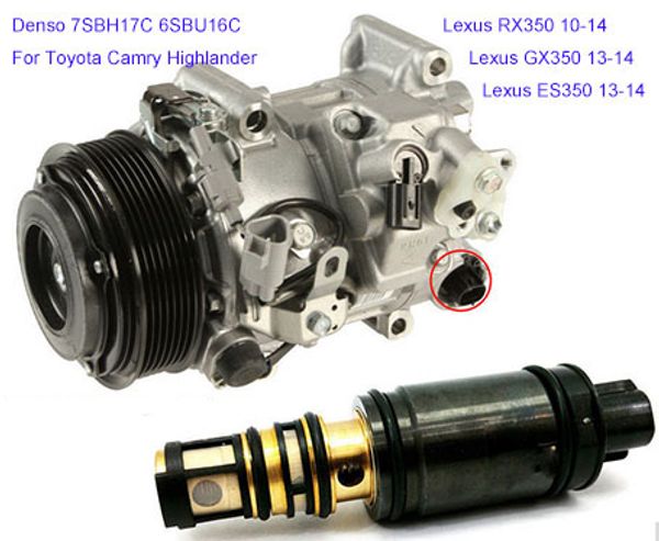 

denso 7sbh17c 6sbu16 воздушный компрессор клапан управления подходит lexus rx350 10-14 toyota camry highlander 12 в