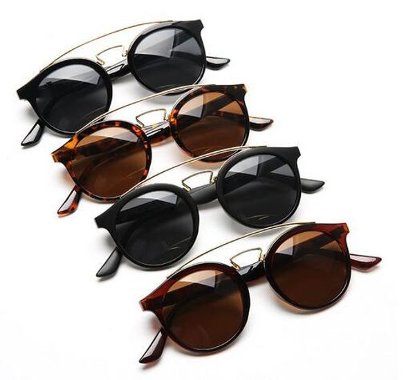 

summer new women fashion metal coating sunglass round frame driving glasses women riding glass beach eye wear oculos sunglasses 4colors, White;black