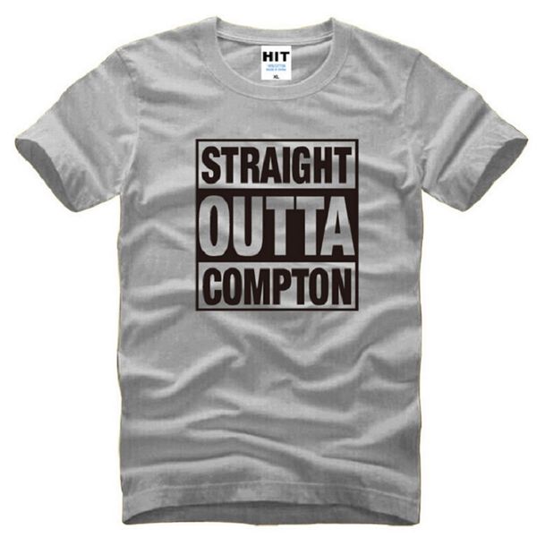 

nwa straight outta compton t shirts men pure cotton short sleeve o neck man t-shirt punk rap hip hop male tees, White;black