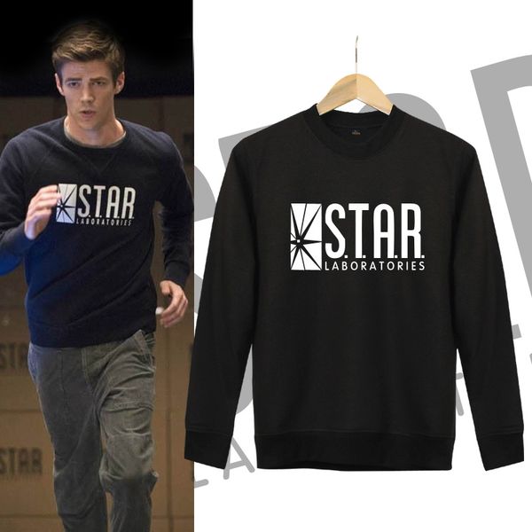 Sitcoms o flash para middot laboratórios estrela camisola. roupas de allen