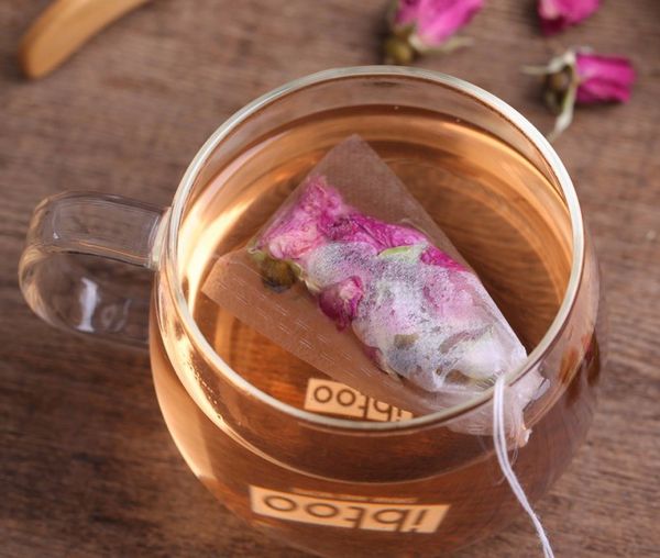 

1000pcs/lot tea bags 8 x 12 cm empty scented tea bags with string heal seal filter paper for herb loose tea ty2137