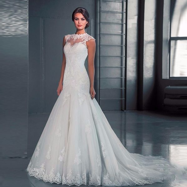 Discount 2017 Lace High Low Beach Wedding Dresses Cheap Bridal