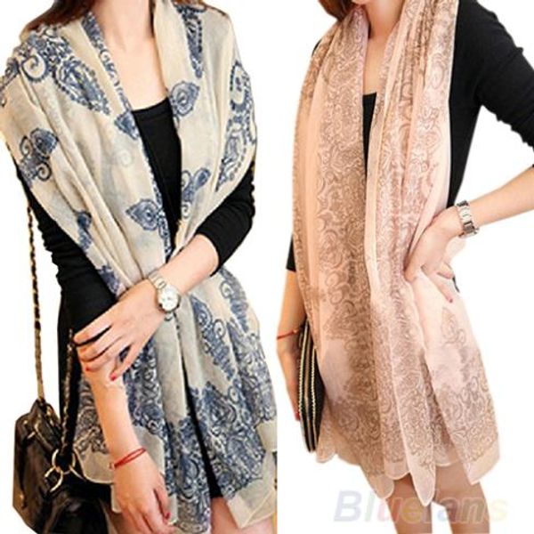 

wholesale-2013 new winter women's fashion long big s scarf soft new autumn scarves shawl 1eje 9eog, Blue;gray