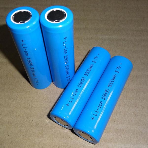 

High quality 18650 li-ion battery, 18650 5000mAh Blue battery flat lithium battery, can be used in bright flashlight and so on.