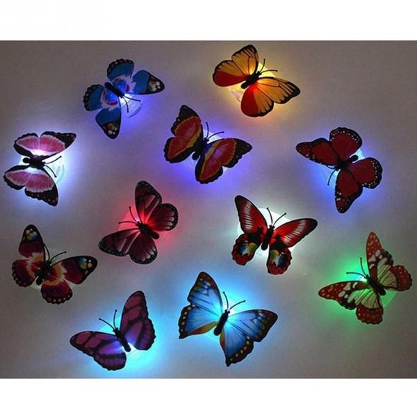 

butterfly led abs beautiful butterfly led night light lamp with suction pad multicolor send in random