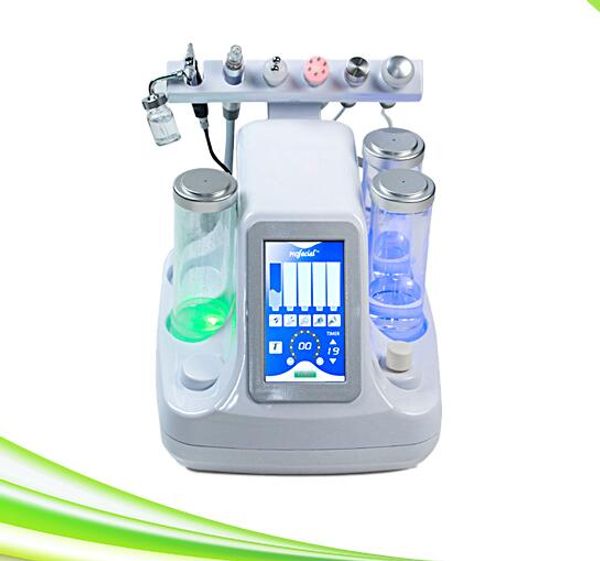 

6 in 1 oxygen spray inject water dermabrasion rejvenation oxygen injet machine, Black;white