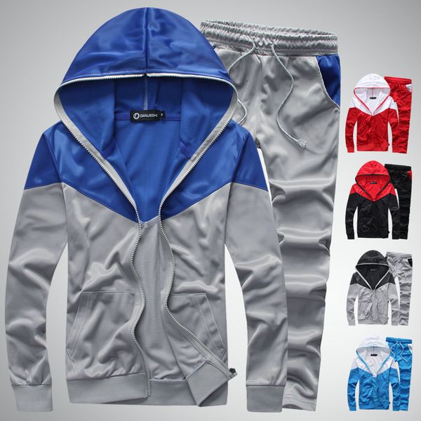 

wholesale- mens hoodies and sweatshirts plaid tracksuit men slim fit sweatshirt men hoodies men 2017 m-5xl sudaderas hombre ba06, Black