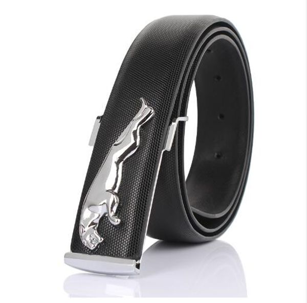 

wholesale- luxurygenuine leather designer belts men gold silver smooth buckle male belt wideband business belts for men, Black;brown