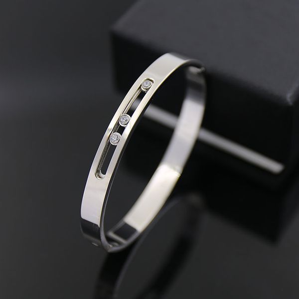 

мода титана стали Любовь Braceletbangle женщина ювелирные изделия с три карьеры Ol полые