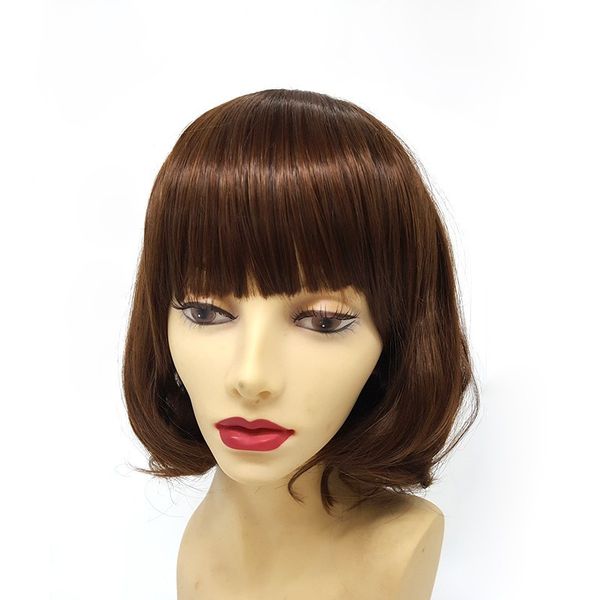 Women Ombre Synthetic Combination Heat Resistant Brown Shoulder