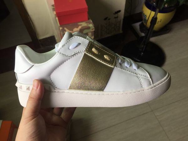 

Марка женщины / мужчины повседневная обувь камуфляж натуральная кожа зашнуровать пара обувь роскошный бренд унисекс заклепки плоские туфли 36-46