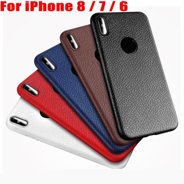

For iphone 10 x 8 7 7 plu tpu leather phone ca e cover for iphone 6 6plu phone ca e anit fingerprint anti hock tpu ca e for iphone 8