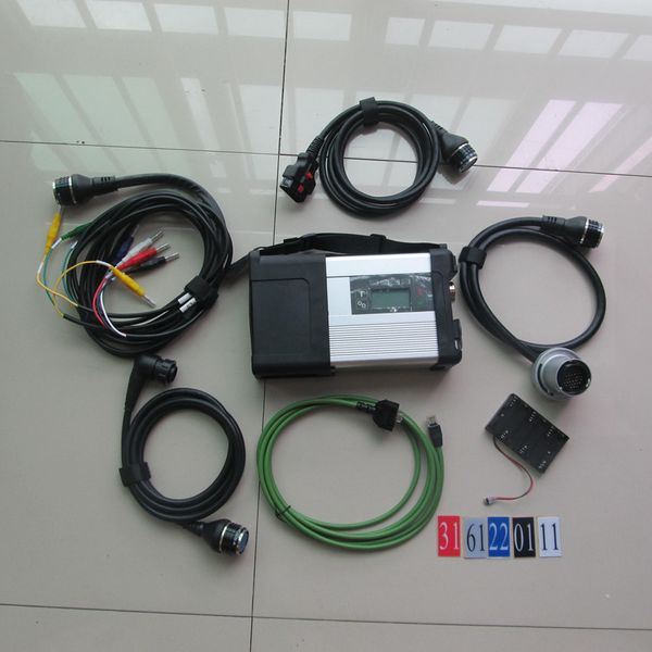 sd connect para mb star c5 scanner de diagnóstico para carros e caminhões para mb c5 sd multiplexer compacto com cabos completos obd