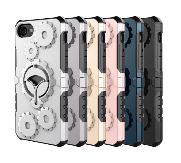 

2018 new design phone cover for samsung s7 s8 j3 j5 j7 a320 a720 series 100% mechanical gear style phone cover with phone holder and belt