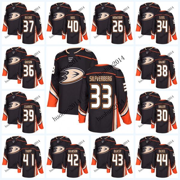 

2017-2018 Season Anaheim Ducks Jerseys 38 Derek Grant 41 Corey Tropp 36 John Gibson 34 Sam Steel 30 Ryan Miller Hockey jerseys