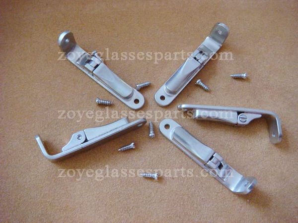

wholesale- spring hinge for timber eyewear frame,flex hinges for wood sunglasses,screw on eyeglass hinges tsh-51, Silver