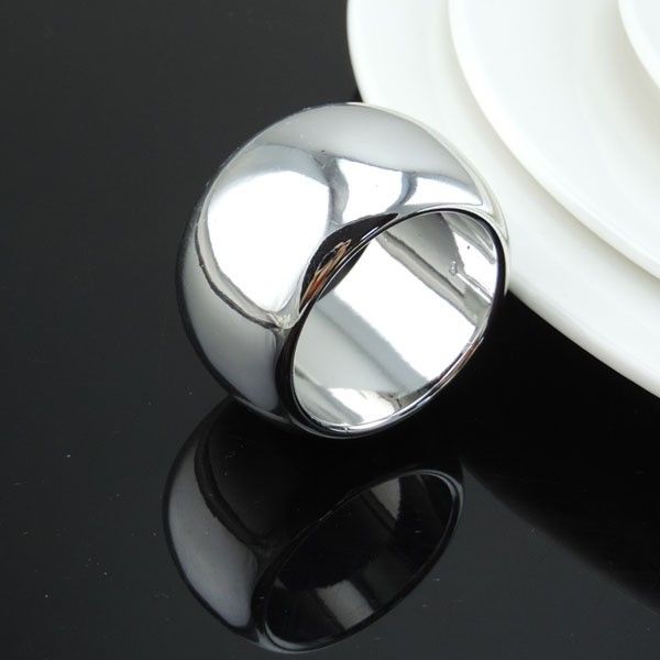 

wholesale- 12pcs/lot silver napkin ring napkin buckle napkin holder for l dining table and wedding party decoration