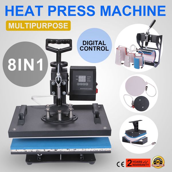 

Heat pre 8 in 1 wing away heat pre machine 1000w hat pre combo