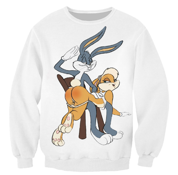 

fashion women/men bugs bunny looney tunes funny 3d printed casual sweatshirts hoody s---5xl b4, Black