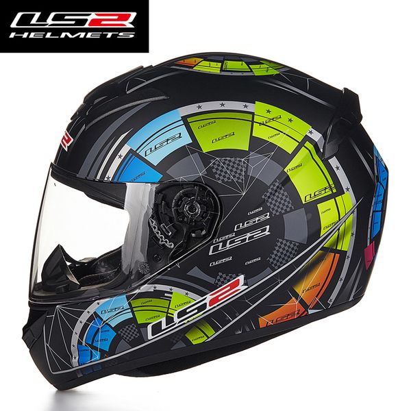 

Wholesale- Hot Sale LS2 FF352 Motorcycle Helmet Skull Full Face Mens Racing Helmets ECE Approved Capacetes Casco Moto L XL XXL Size