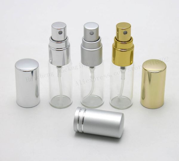 

100 x 5ml ample aluminum perfume gla bottle atomizer 5cc mini pray vial 10ml 15ml i available