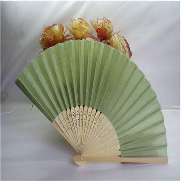 

Рука Вентилятор Белый Складной Бамбук Шелк Ручной Работы Вентиляторы Для Партии