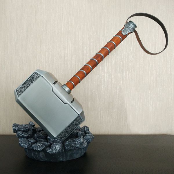 

Scale full metal thor hammer mjolnir 1 1 replica thor cu tom co play hammer collection model toy not include tand ba e