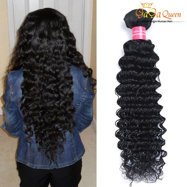 

оптовая необработанные перуанские малайзийские бразильские волосы бразильские волосы бразильские девственные волосы глубокая волна 4bundles, Black