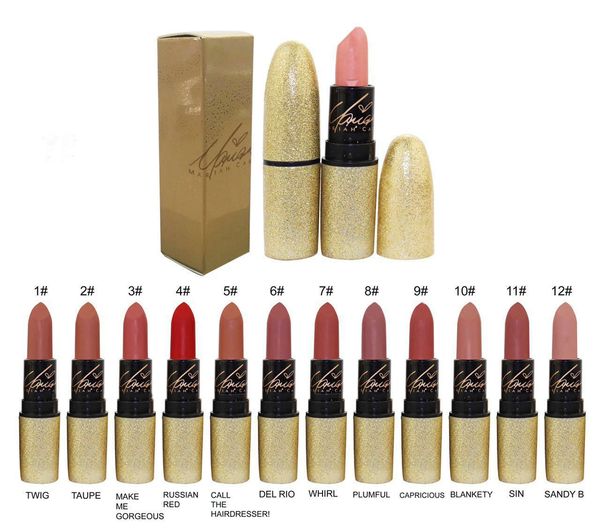 Acheter 2017 Date Matte Lipstick Beauté Rouge à Lèvres Collection 12 Anglais Nom Couleurs Marque Lèvres Maquillage Avec Silver Box Gratuit De 15 Du