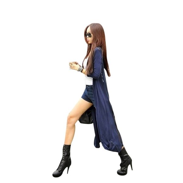 

wholesale-new maxi causaul cardigan feminino ankle length sweater coat women knitted korean vintage black oversized sweaters, White;black