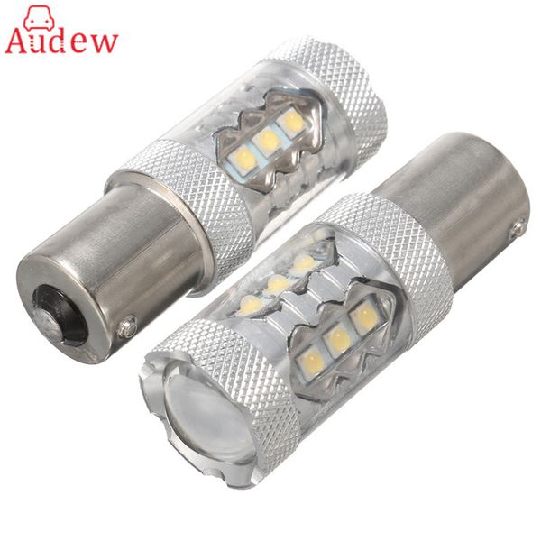 

2pcs high power 1157 bay15d 80w 1920lms white tail brake stop светодиодной лампа сигнала