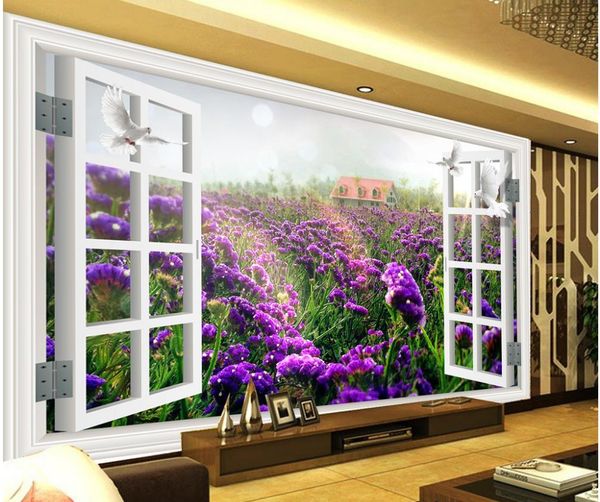 

outside the window tv wall mural 3d wallpaper 3d wall papers for tv backdrop